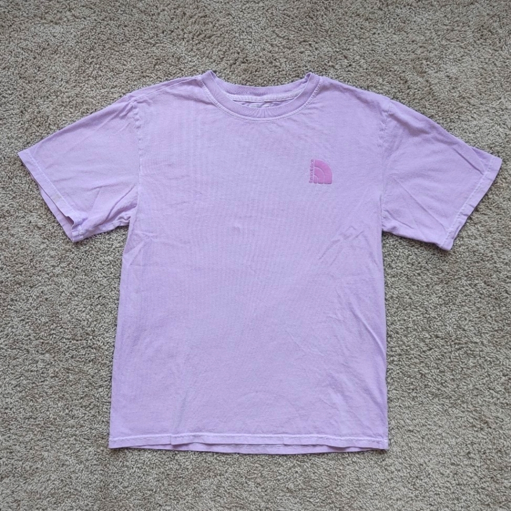 The North Face Mens S purple logo tee